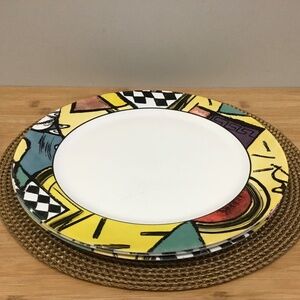 Arcopal Santiago Patchwork glass dishes set of 3